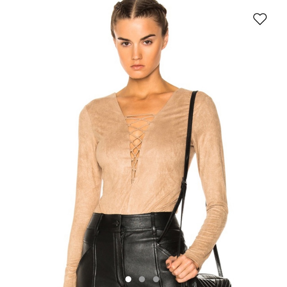 Alexander Wang Suede Body Suit
